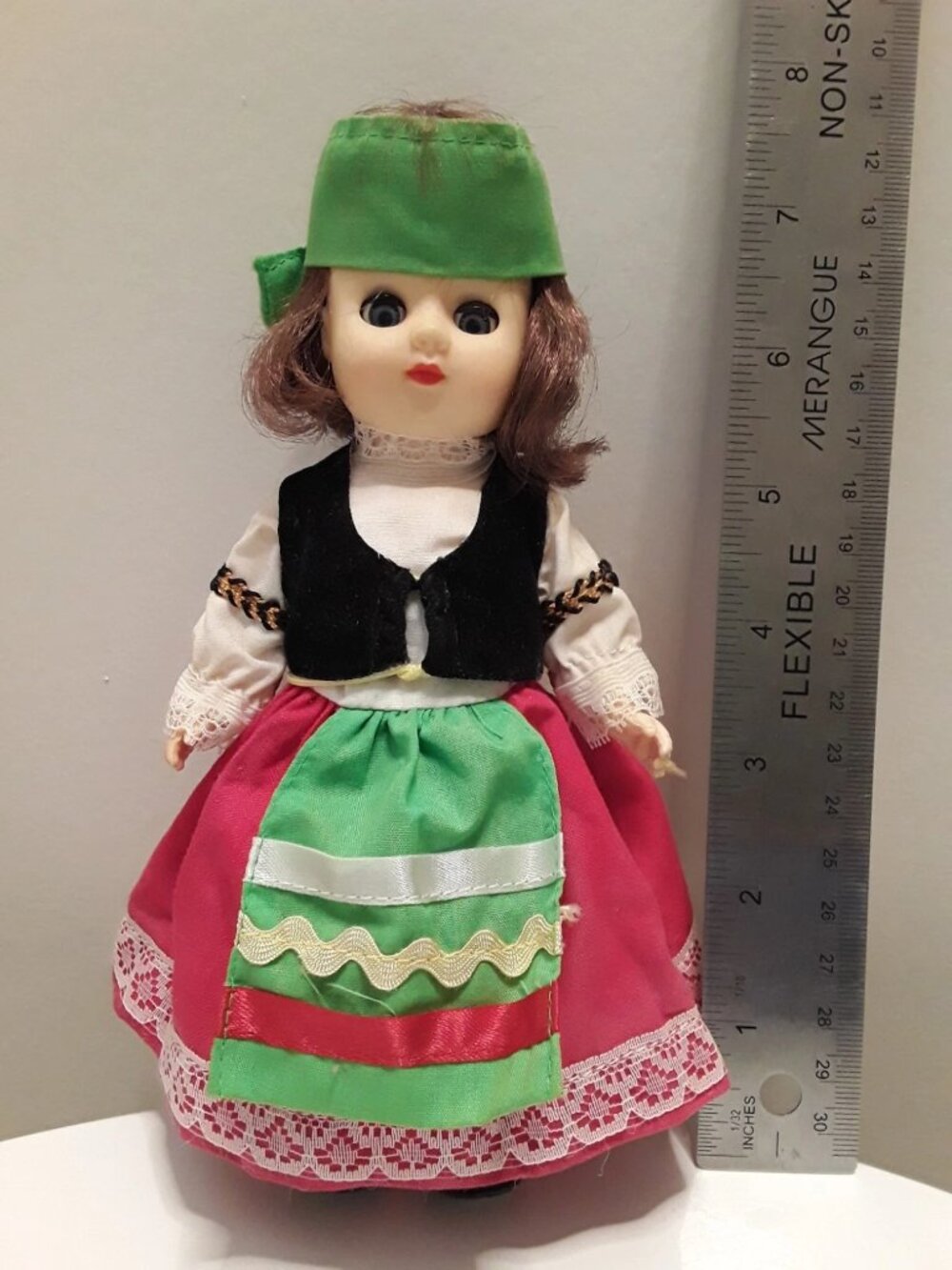 Vintage 90's Italy Doll TLC - Madame Alexander Clone 7.5" Brunette Clothing Cute